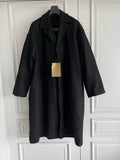 TOP-YAMAMOTO original design black wool coat