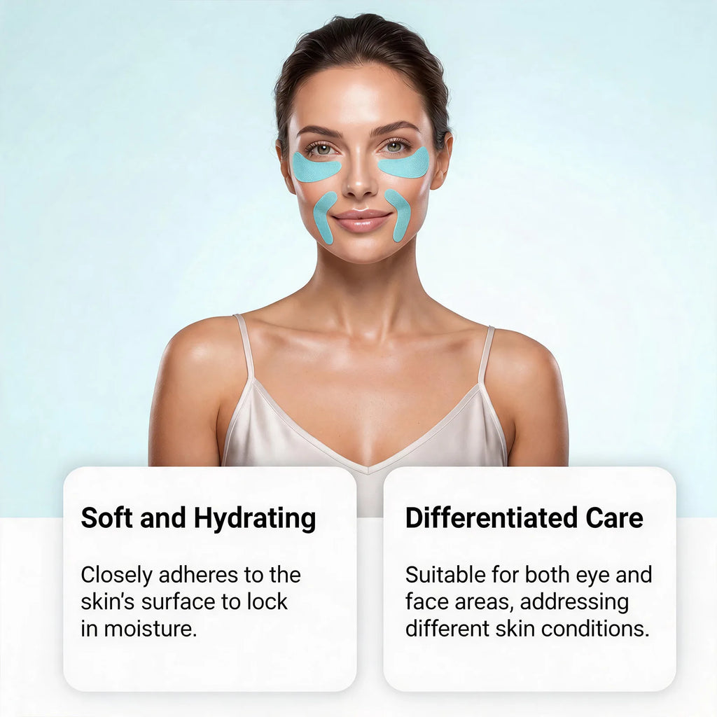 Peptide-Infused Face & Eye Tape Wrinkle Removal Sticker Smooth Forehead Smile Lines Wrinkles Peptide Facial Tape Skin Care Tools