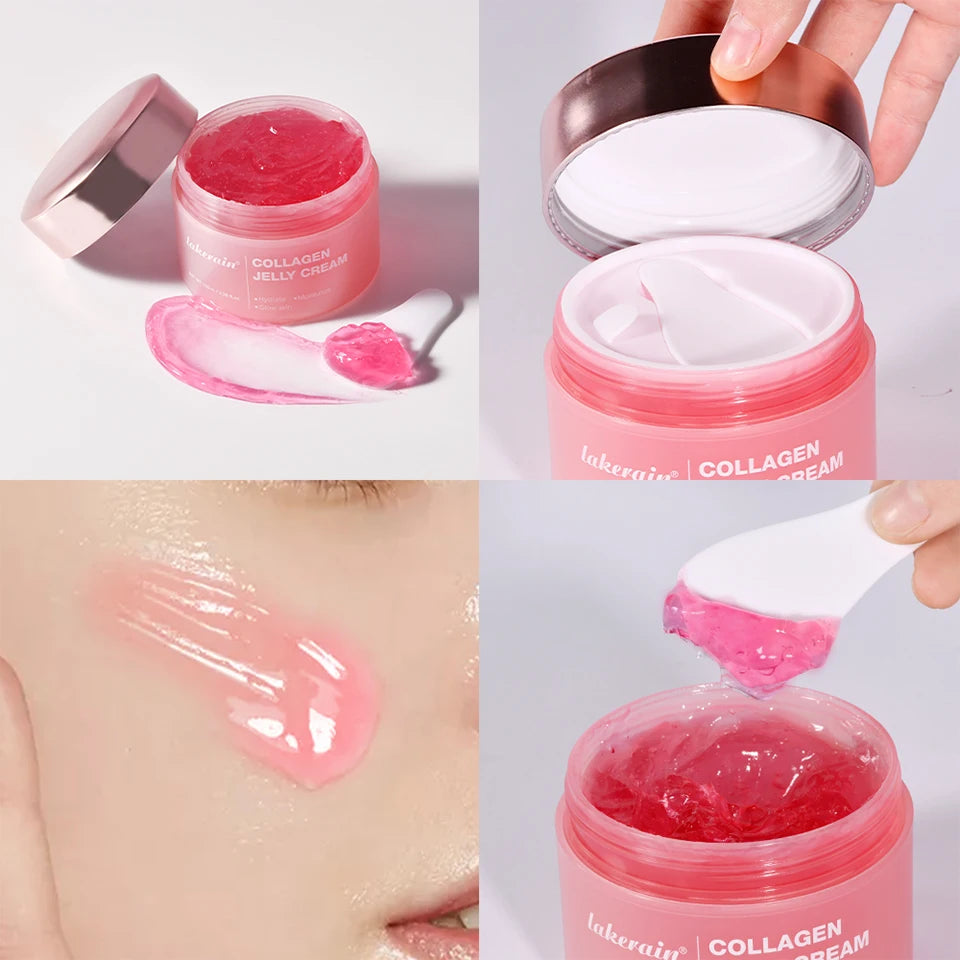 100g Collagen Jelly Cream Hydrolyzed Collagen Soft Moist Jelly Essence Shrinks Pores Moisturizing Smooth Skin Care Products