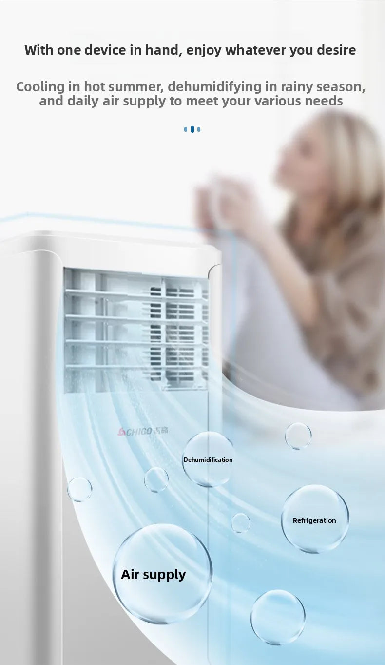 Portable Electric Air Conditioner 4000W, Heating & Cooling Eco-Friendly Plastic Housing, Hot Sale Household AC Unit