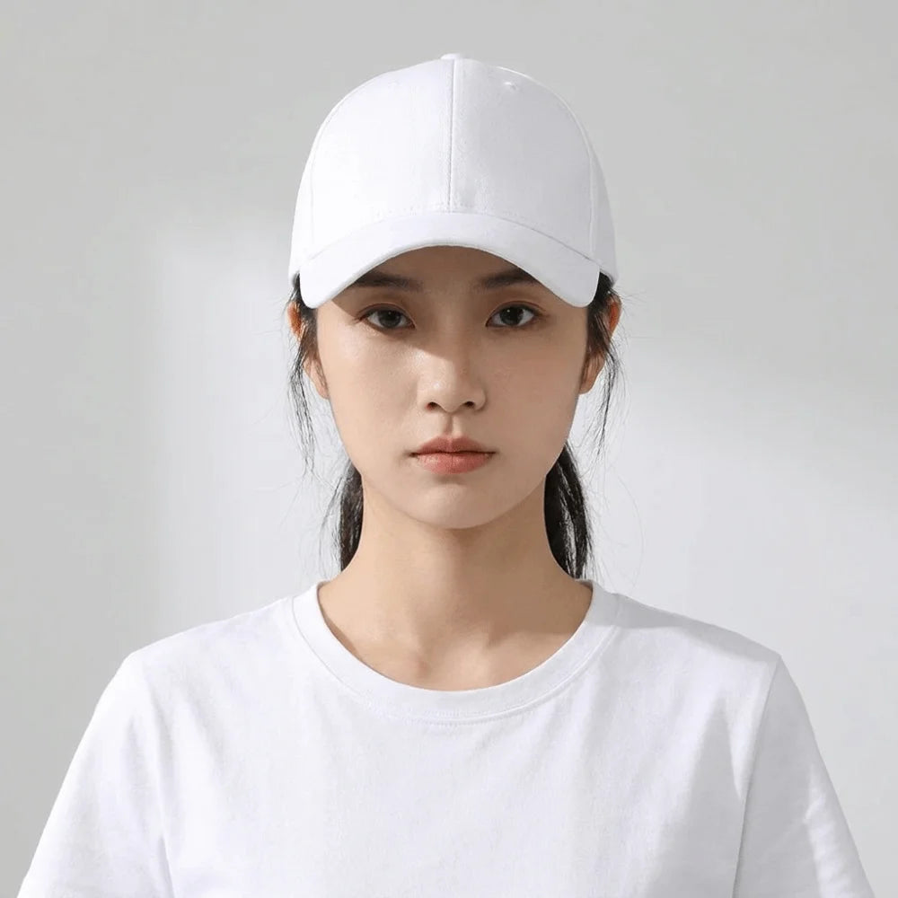 Visor Cap Solid Color Washed Baseball Cap Hip Hop Adjustable Empty Top Hat Snapback Cap Sunscreen Sun Protection Peaked Hat Men