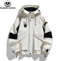 2026 Men Spring Autumn Outdoor Leisure Cargo Hooded Jacket Men Hiking Sport Windbreak Fashion Pocket Loose Jacket Coat Male Hots