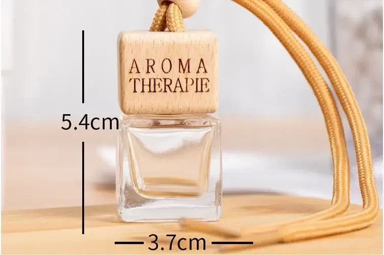 Pack Car Ornament Air Freshener Perfume Square Cap Empty Bottle Scent Essential Oil Diffuser Pendant