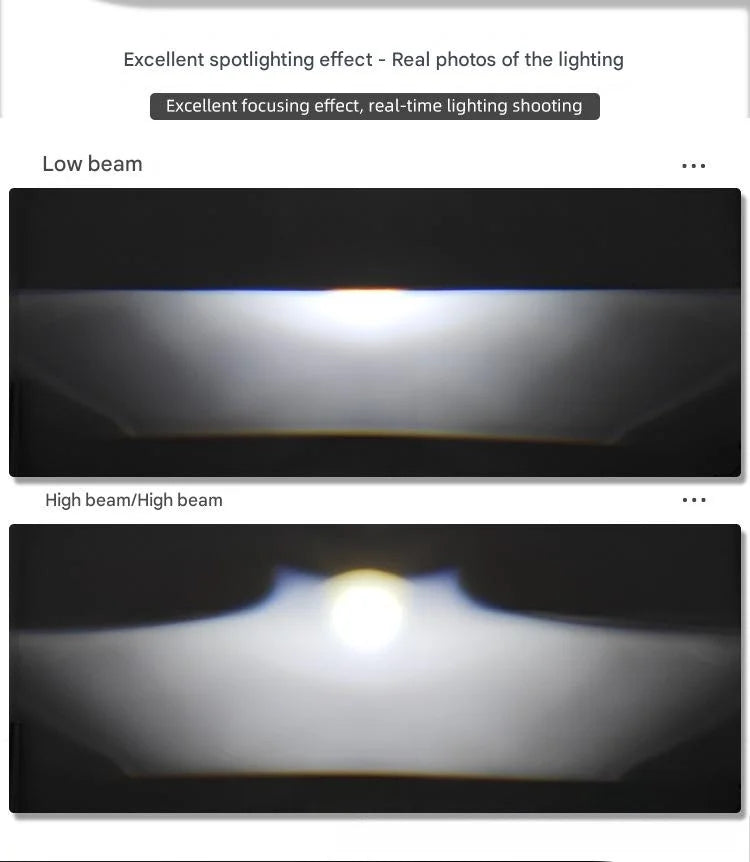 1.8 Inch Bi LED Projector Headlight with Halo Laser Lens High Power Dual Lamp Cup Dual Beam Retrofit Matrix Car LED Bulb Upgrade