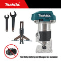 Makita DRT50 18V Cordless Trimmer, Brushless Motor, Professional Rechargeable Slotting and Milling Tool,Edge trimmer