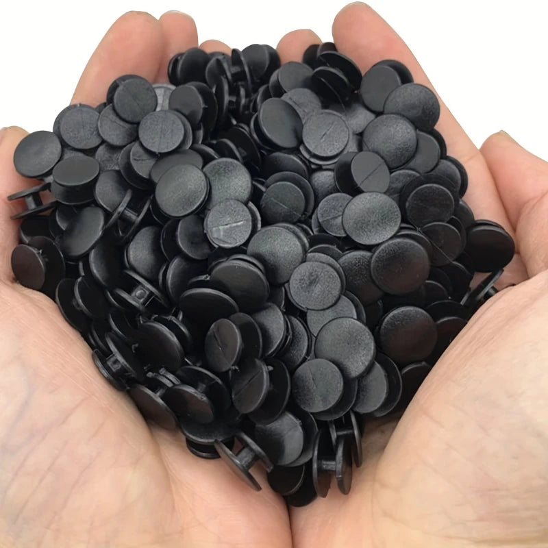 100Pcs Round Buckle Shoe Charms Croc DIY Accesseries Plastic Button For Hole Shoes Garden Shoe Diy Croc Fastener Accessories