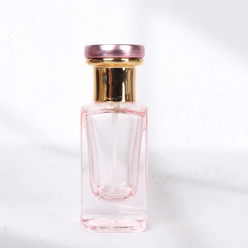 Men Women Perfume Refillable Bottle Fragrance Cosmetic Packaging Square Glass Spray Bottle For Travel Accessories