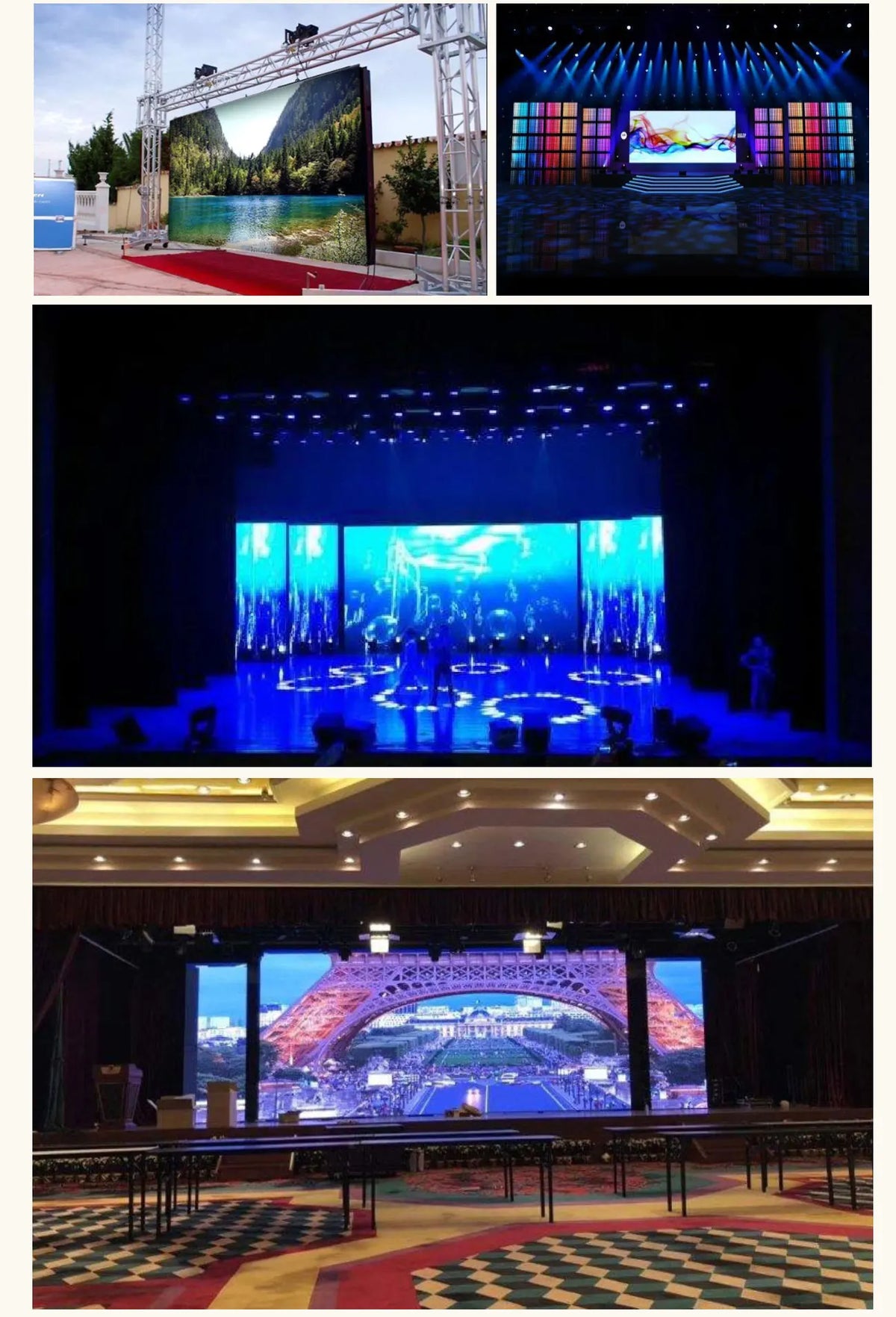 Outdoor P3.91 Full Color LED Display Screen Waterproof SMD LED Video Wall HD RGB Illuminated Sign Advertising Screen 50*100cm