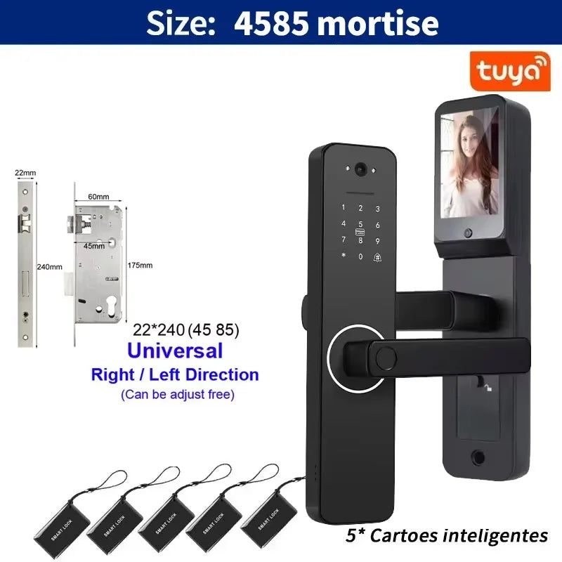 DSKDFTY Tuya wifi Smart Door Lock Digital Electronic Lock Remote APP Fingerprint Password RFID Unlock For Home house
