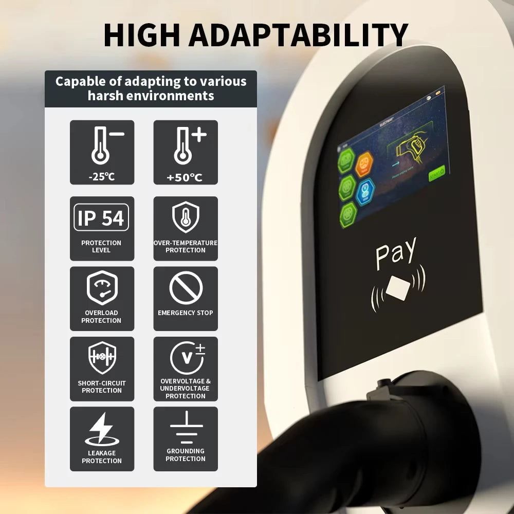 Home Use Car Charger Wallbox 22KW/7KW AC Charging Stations Ev