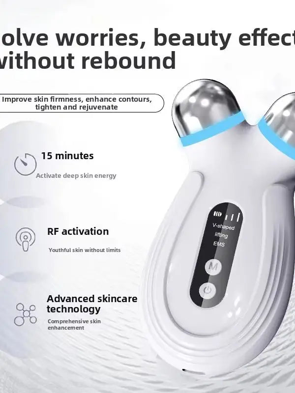 Microcurrent Facial Lifting Massager, Anti-Wrinkle Skin Tightening Beauty Device for Home Use
