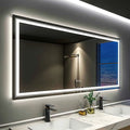 LUVODI 180cm Extra Large Wall Mounted Vanity Dressing Mirror Anti-Fog Dimmable Backlit with 3 Lighting Settings for Makeup And Shaving Horizontal/Vertical