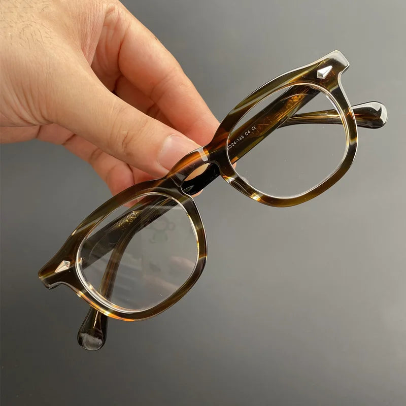 Johnny Depp Optical Glasses Frame Men Women Retro square computer acetate glasses frame men prescription myopia glasses