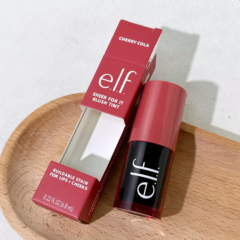 New Elf 8 Colors Liquid Blush Lasting Moisturizing Face Makeup Fruit Lip Gloss Lipstick Set Mango-Watermelon Bubblegum-Cherry