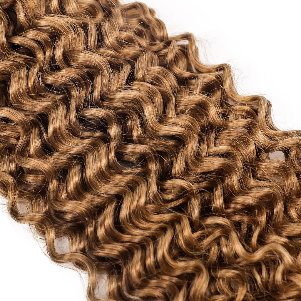Honey Blonde Water Wave Crochet Hair – Pre-Separated Style