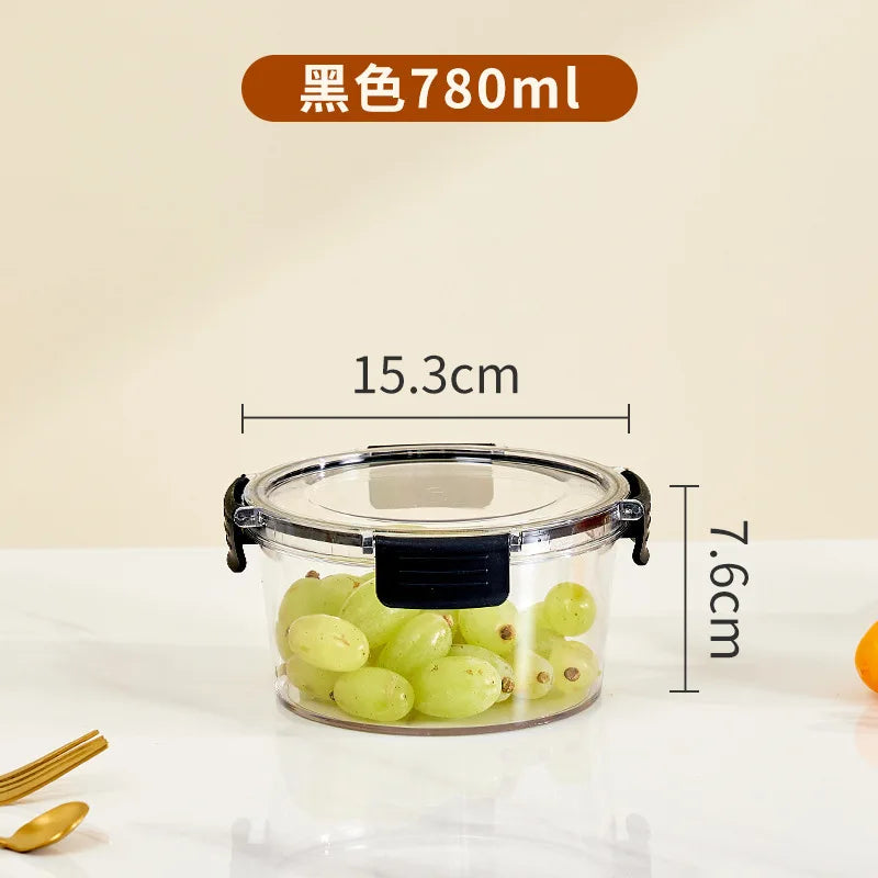 Portable Lunch Box for Kids School Microwave Transparent Bento Box with Compartments Salad Fruit Food Sealed Jar Container Box