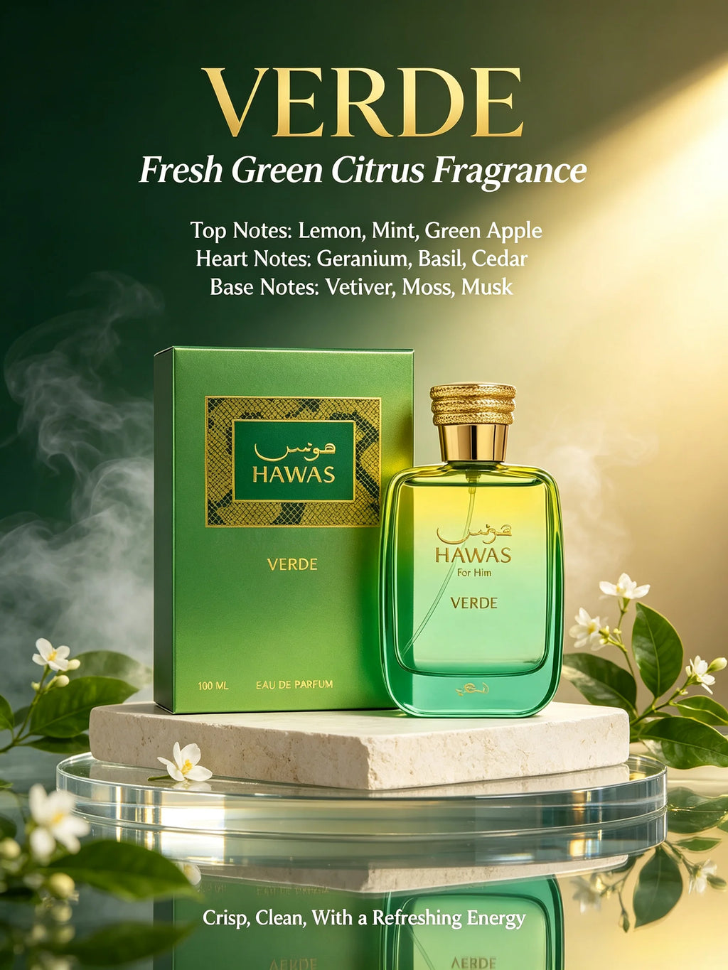 Men's Perfume RASASI Hawas Men and Women EDP, High-Quality Women's Perfume Full Series