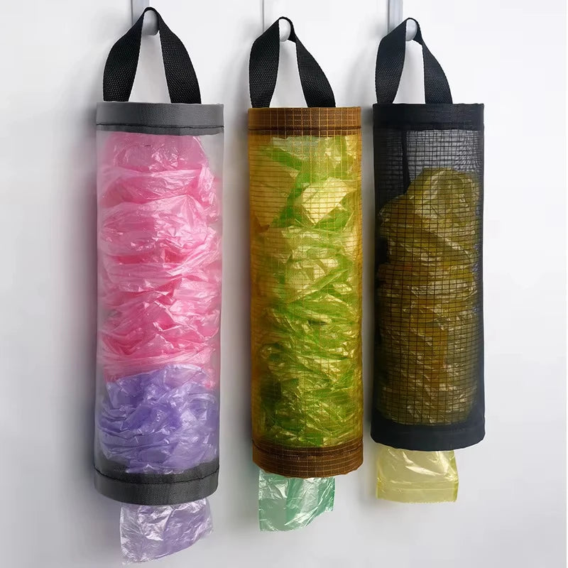 Kitchen Organizer Garbage Bag Storage Basket Garbage Organizer Plastic Bag Holder Garbage Collection Storage Kitchen Accessories