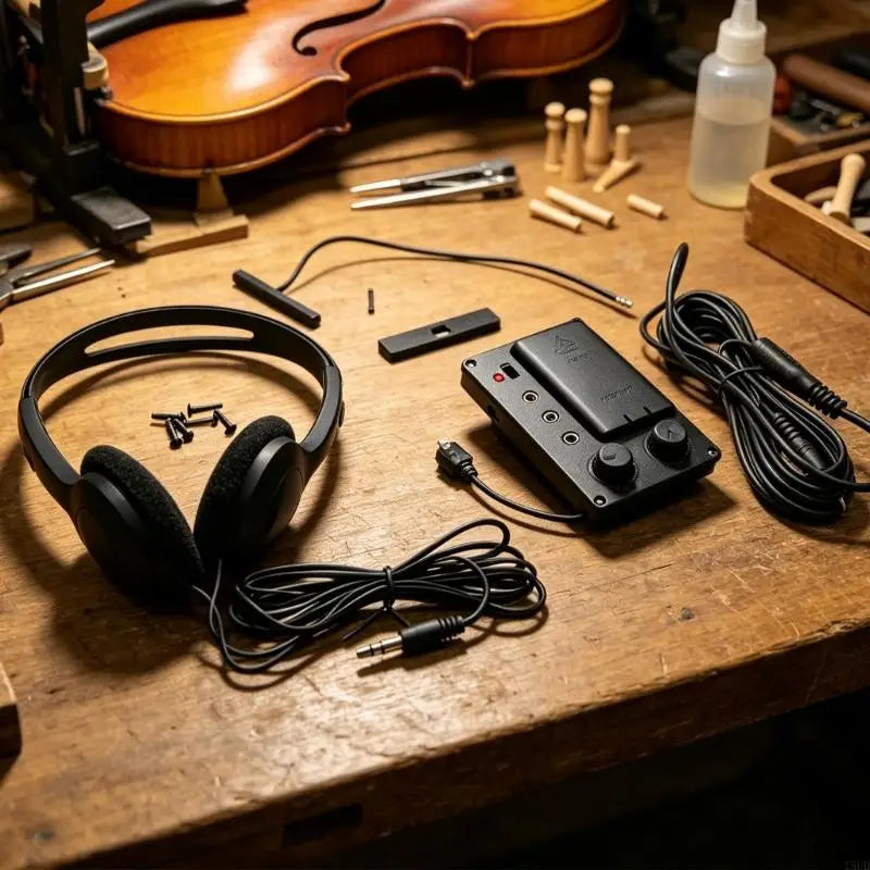 Violin Pickup Set with 3.5 Mm Plug for Home Lesson Practice Use