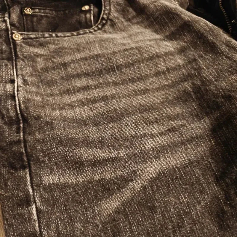 Our Legacy Washed Denim Jeans for Men Male Casual Loose Pants Mens Fashion Pants Men's Clothing Women's Clothes
