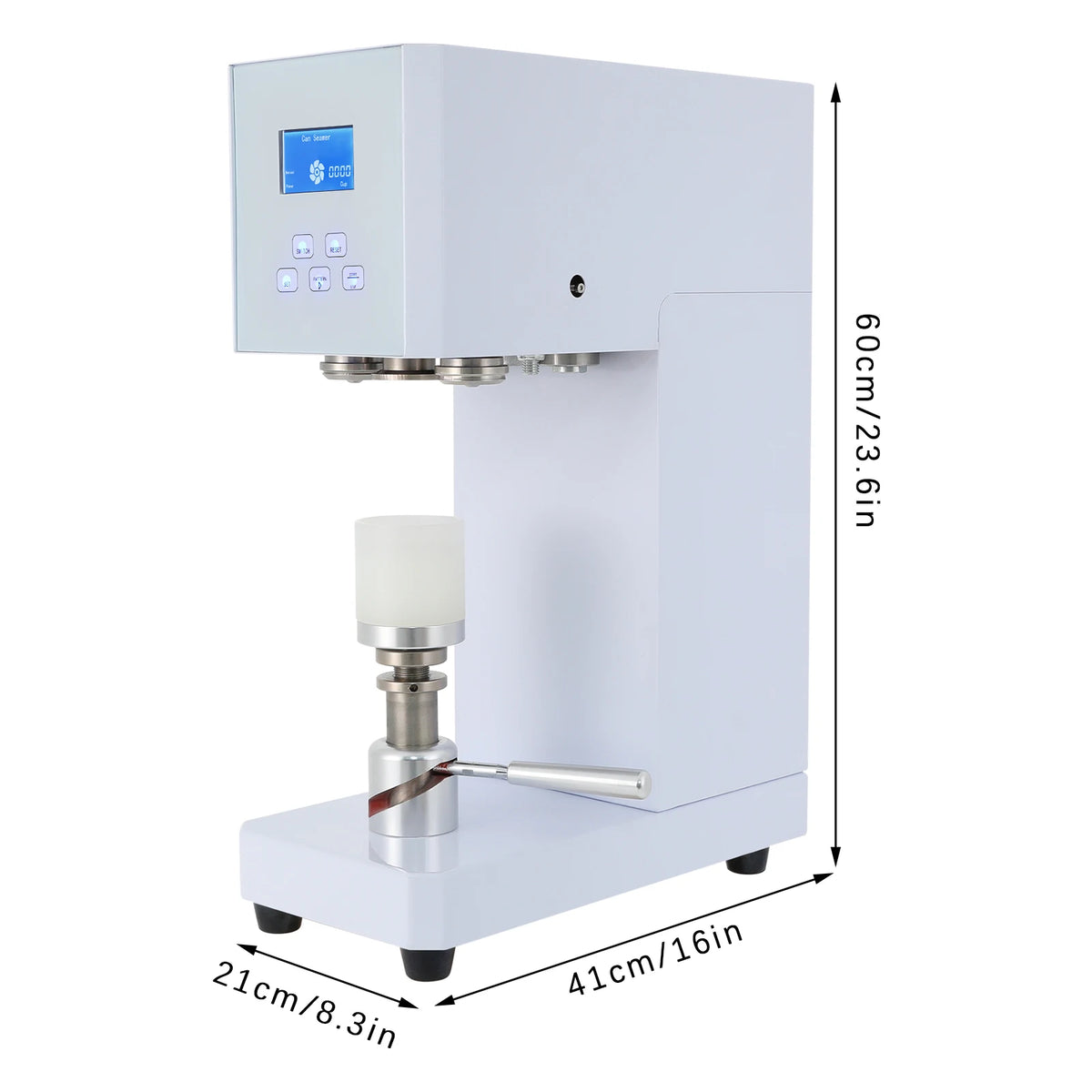 370W Automatic Milk Drink Bottle Sealer Cans Sealing Machine, Beverage Seal Machine LED Display