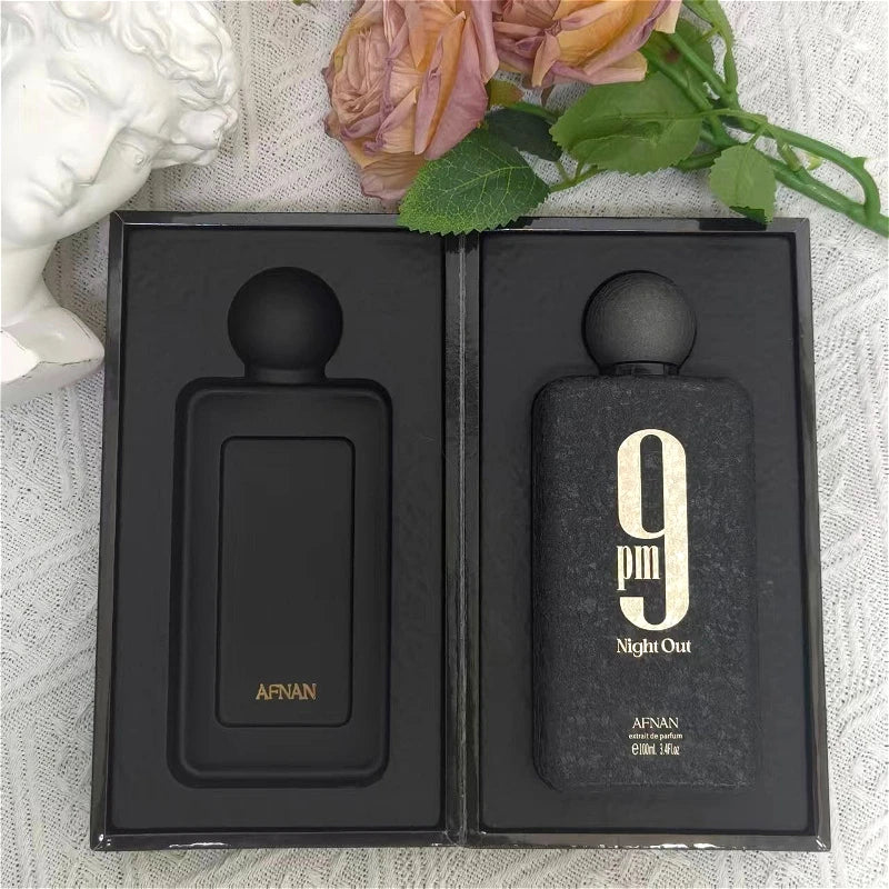 AFNAN 9PM Night Out Men's Perfume Arabic Fragrance Perfumes and Colognes Woody Masculine Rich Attractive Luxury Scent 100ml