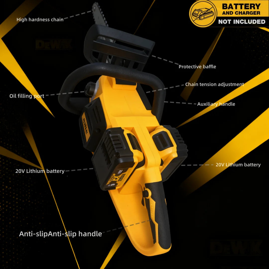 For DeWALT 20V battery 16-Inch Brushless Chainsaw 40V (2 x 20V MAX) Cordless Battery Powered Chain Saw