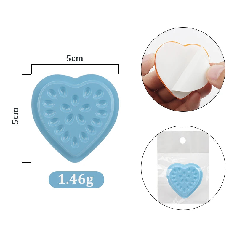 100pc Eyelash Glue Holder Tray Pad Lash Extension Adhesive Stand Base Gasket Tattoo Pigment Pallet Eyelashes Lifting Makeup Tool