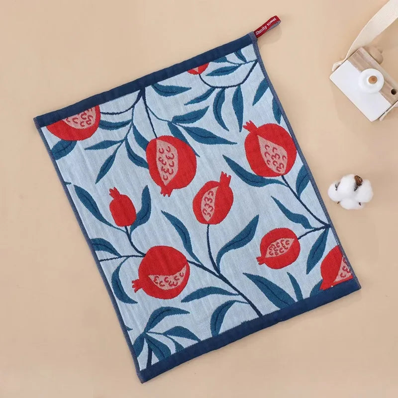 1PC-34X40cm large kitchen towel, quick-drying four-layer cotton gauze, decorative family dining room tea towel