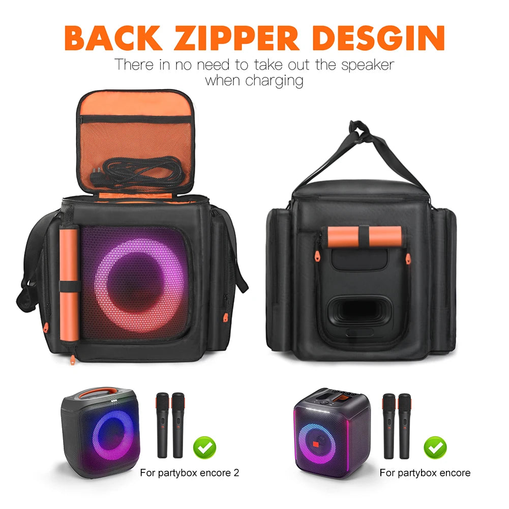 Portable Storage Bag For JBL Partybox Encore 2 Essential Wireless Speaker Accessories Travel Carrying Case Dust Protective Cover