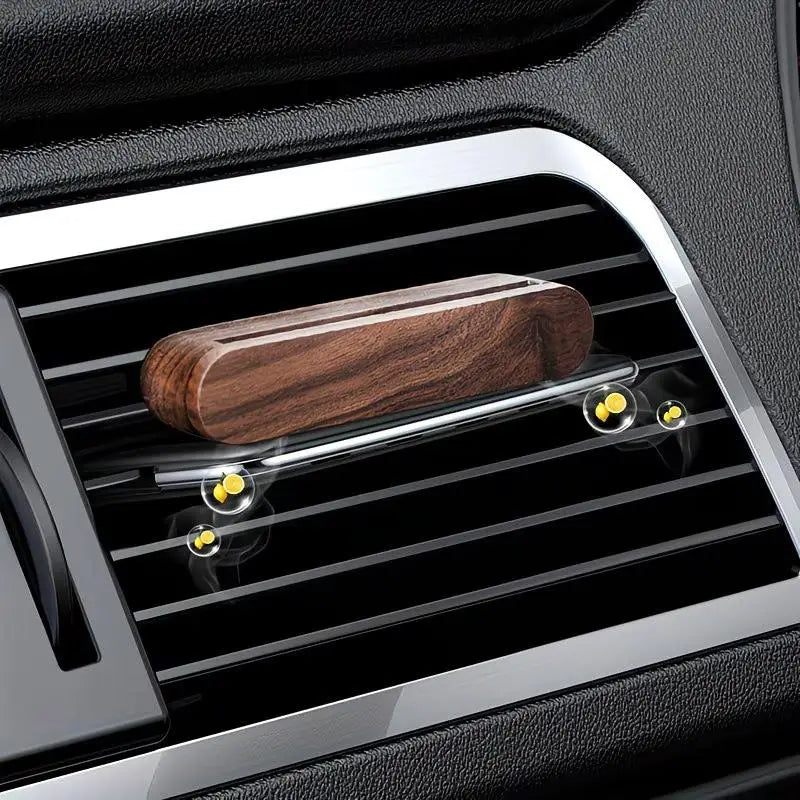 NEW Wood Car Air Vent Diffuser Refillable, Car Fragrance Clip Diffuser, Car Aromatherapy Diffuser Long-Lasting Home Fragrance