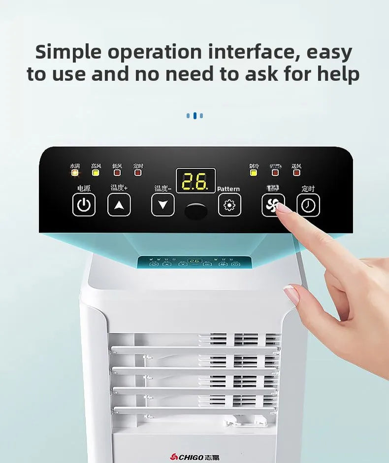 Portable Electric Air Conditioner 4000W, Heating & Cooling Eco-Friendly Plastic Housing, Hot Sale Household AC Unit