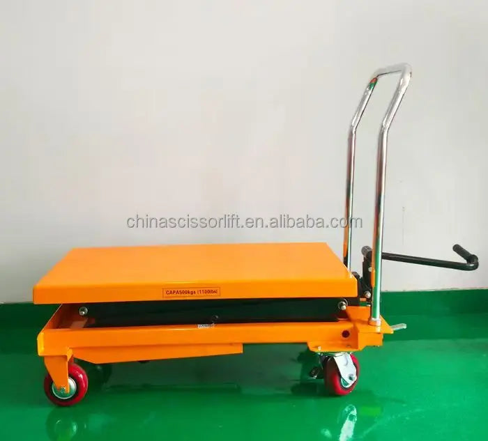 Vehicle Short Tractor Portable Manual Lifter Hydraulic Scaffolding Scissor Lift Table