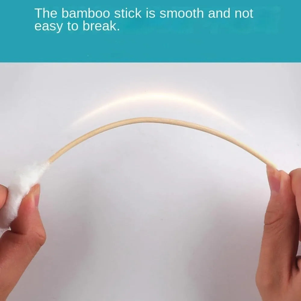 100/300Pcs 6 Inch Long Cotton Swabs with Wooden Handles, Cotton Tipped Applicator for Cleaning, Cotton Sticks Oil Makeup