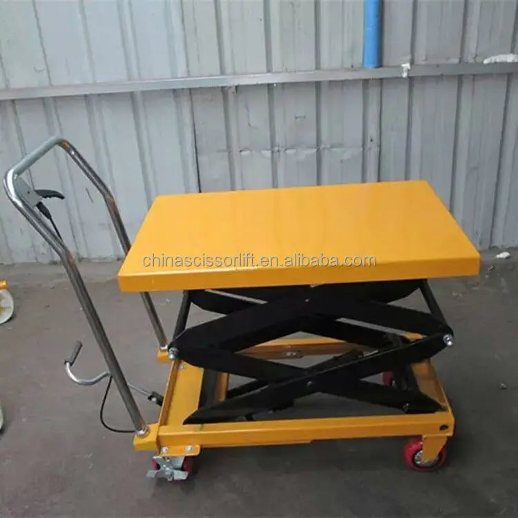 Vehicle Short Tractor Portable Manual Lifter Hydraulic Scaffolding Scissor Lift Table