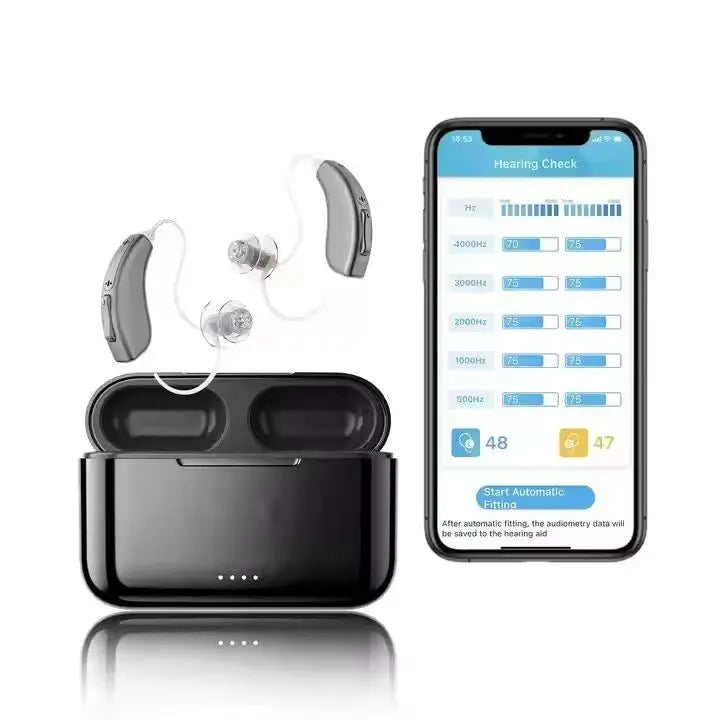 Hearing Aid High Quality 16 Channel Digital Bluetooth Hearing Aids for Seniors Adult Deafness Hearing Aid Rechargeable Audifonos