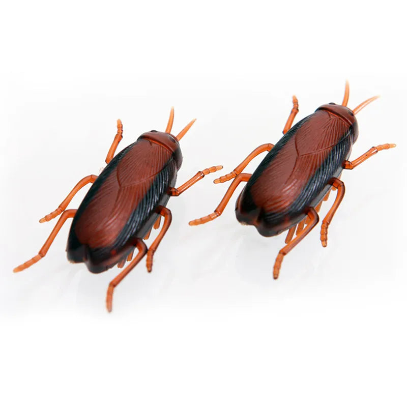 1-10Pcs Funny Electronic Pet Interactive Play Toy For Cats Eletric Running Cockroach Pet Dog Cat Interactive Toy Battery Powered