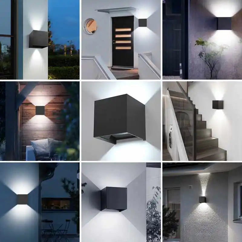 LED Wall Light Outdoor Waterproof IP65 Porch Garden Yard Wall Lamp & Indoor Bedroom Bedside Decoration Lighting Lamp AC110V 220V