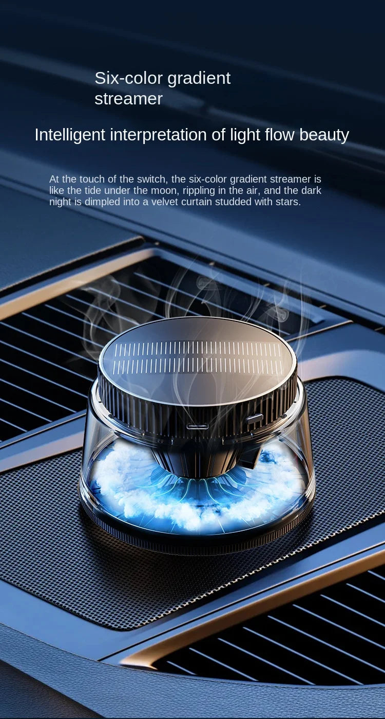 New High-end Cloud Car Solar Aromatherapy Light Luxury New Lasting Fragrance Men's Car Perfume Fog