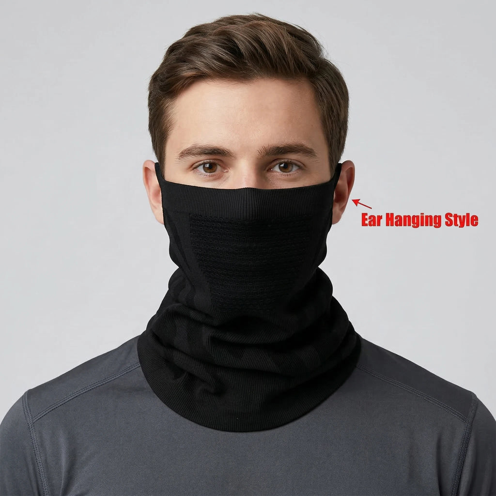 1pc/2pcs/3pcs Unisex Winter Breathable Warm Ski Mask Bike Motorcycle Half Face Mask Scarf Outdoor Hiking Fishing Cycling Mask