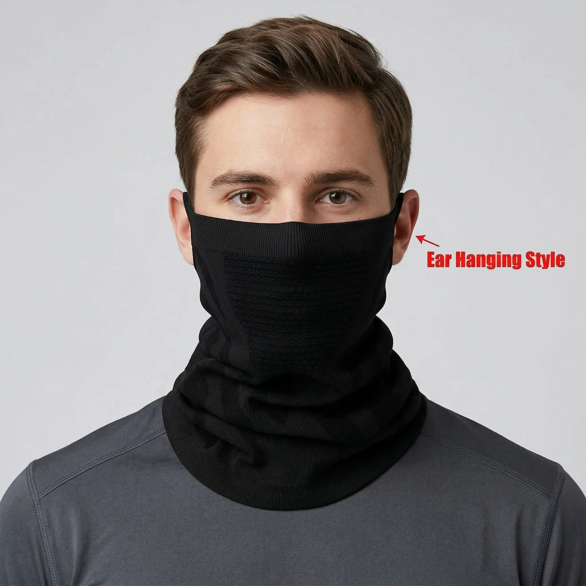 1pc/2pcs/3pcs Unisex Winter Breathable Warm Ski Mask Bike Motorcycle Half Face Mask Scarf Outdoor Hiking Fishing Cycling Mask
