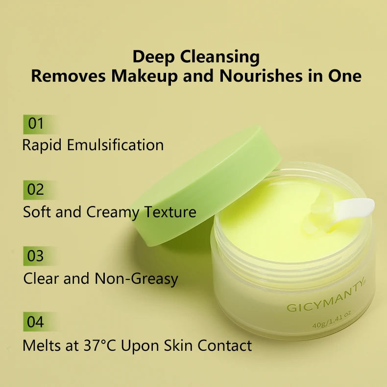 Makeup remover cream deeply cleanses the face, eyes, and lips with a gentle and non irritating makeup remover oil