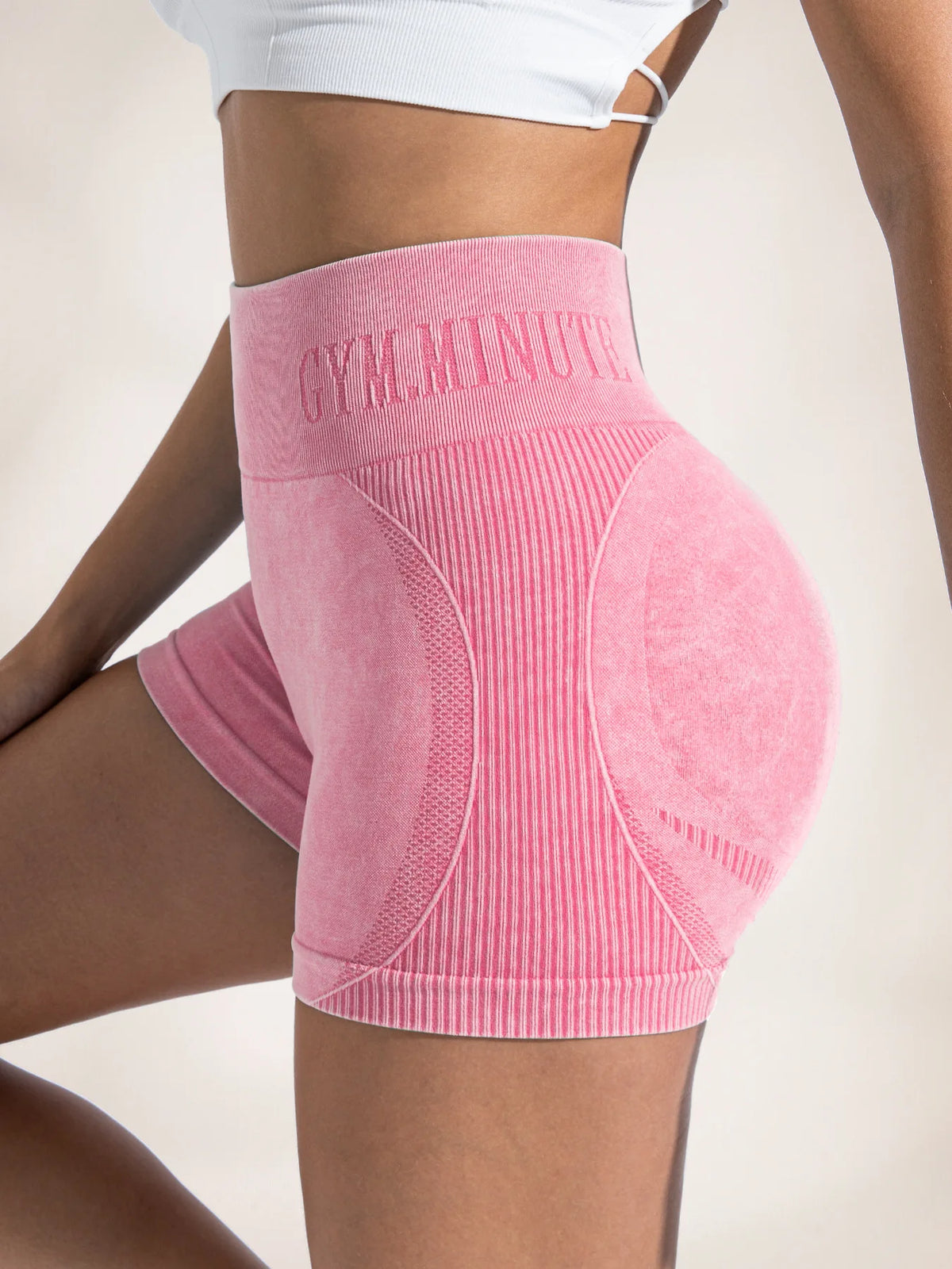 Women Sand Wash High Waist Tummy Control Butt Lifting High Stretch Slim Yoga Shorts Wear Outside Run Gym Workout  Sports Pants