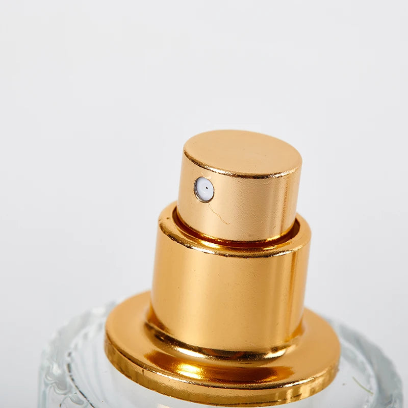 30ML 50ML Luxury Perfume Glass Spray Bottle Portable Clear Cosmetics Alcohol Atomizer High Capacity Empty Bottles Refillable