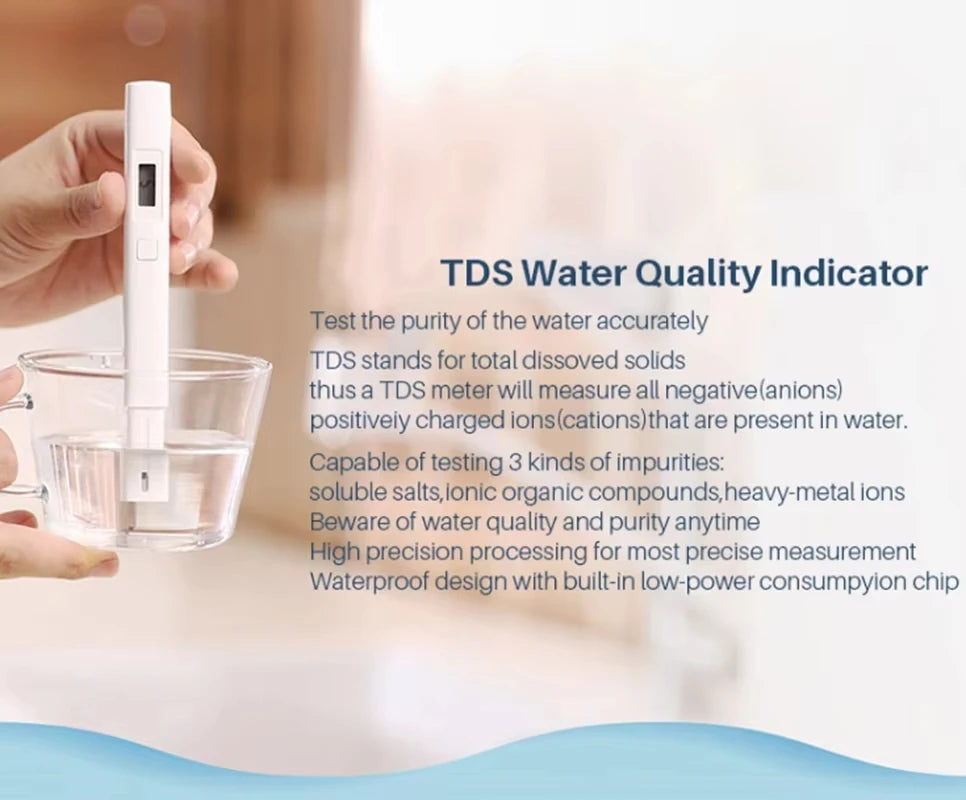 Original MIJIA TDS Water Tester Portable Detection Pen Stylus Digital Water Meter Filter Quality Purity Tester