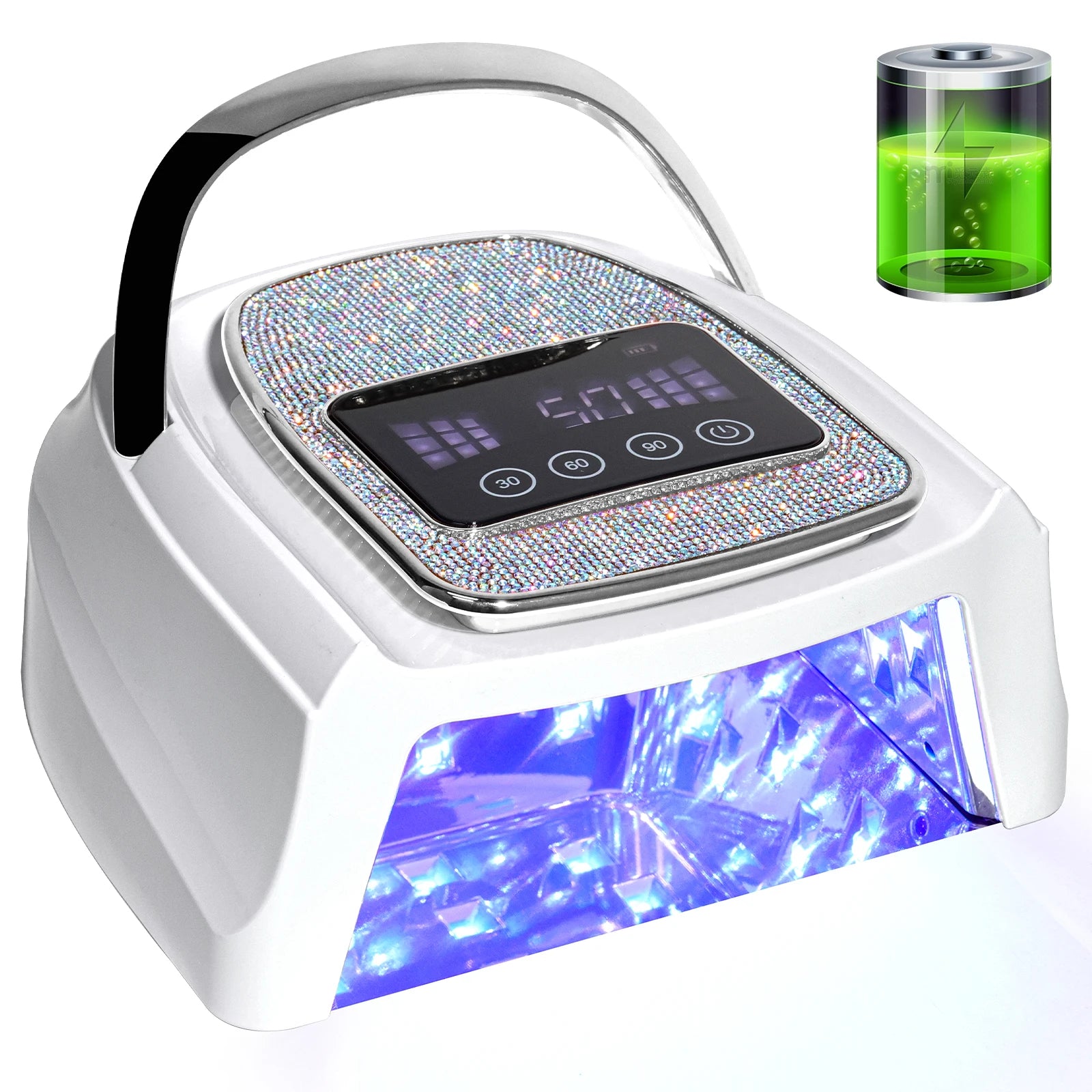 Professional UV LED Nail Lamp Rechargeable 30 LED Nail Dryer Suitable for All Gel Nail Polish Curing Lamps Manicure Salon Tools