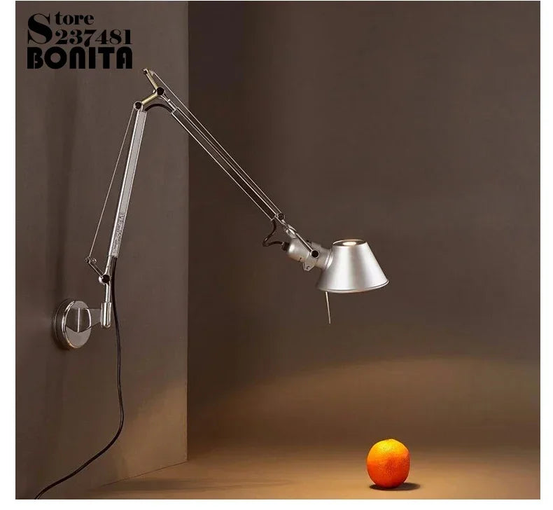 Modern Simple Modern Foldable Wall Lights Long Swing Arm Adjustable Aluminum Sconces Lamps Telescopic Wall Lights For Bedroom
