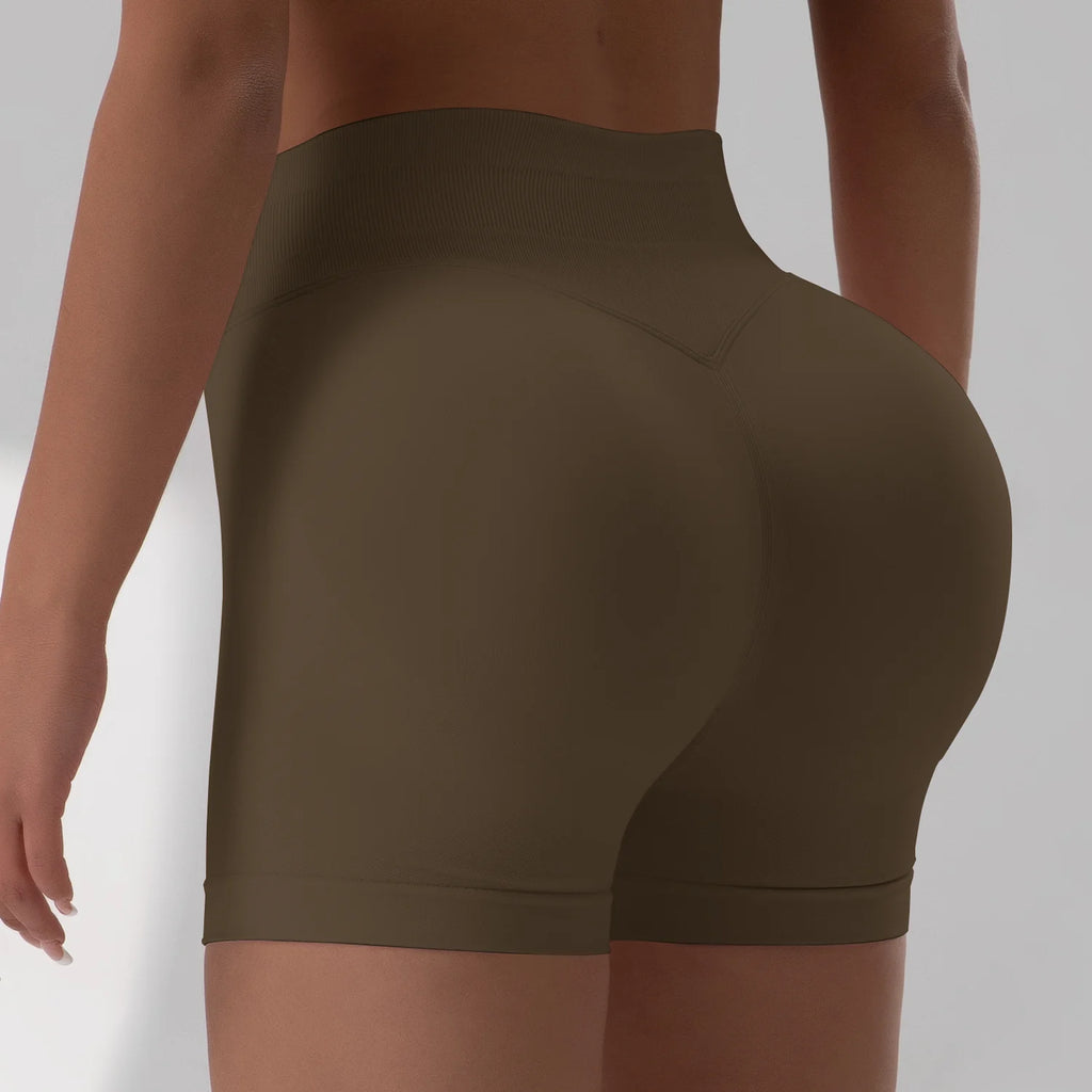 Summer Women Sexy Seamless Fitness Sports Biker Shorts Low Waist Gym Short Workout Scrunch Butt Yoga Leggings