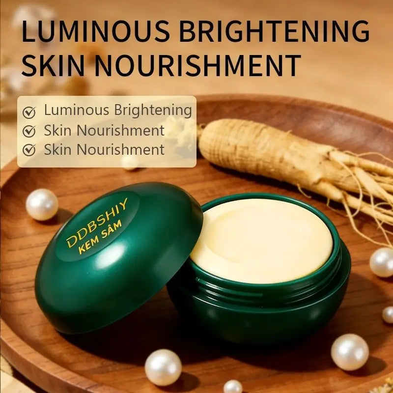 Anti-Acne Whitening Face Cream – Ginseng Moisturizer for Dark Spots & Dull Skin – Nourishing 7g Vietnamese Cream