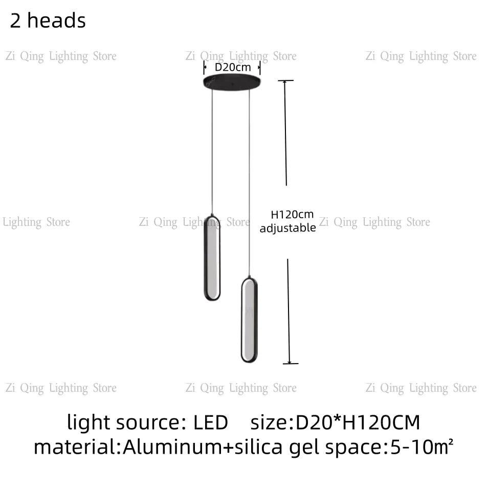 Modern LED Pendant Light Minimalist Chandelier Nordic Hanging for Living Room Restaurant Villa Loft Ceiling Staircase